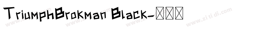 TriumphBrokman Black字体转换